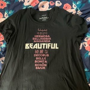 3x Torrid Shirt: Beautiful in Many Languages